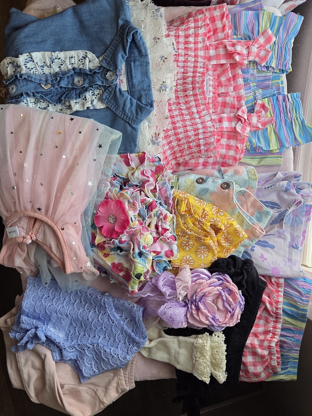 Baby Girl Summer Bundle Dress Sunglasses Headband Tops